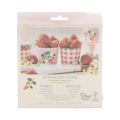 PLCC2072x - Strawberry Gingham Baking Cup