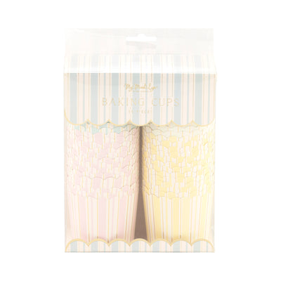 PLCC2093 - Foil Spring Pastel Stripe Baking Cup - 4 designs