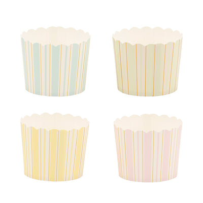 PLCC2093 - Foil Spring Pastel Stripe Baking Cup - 4 designs