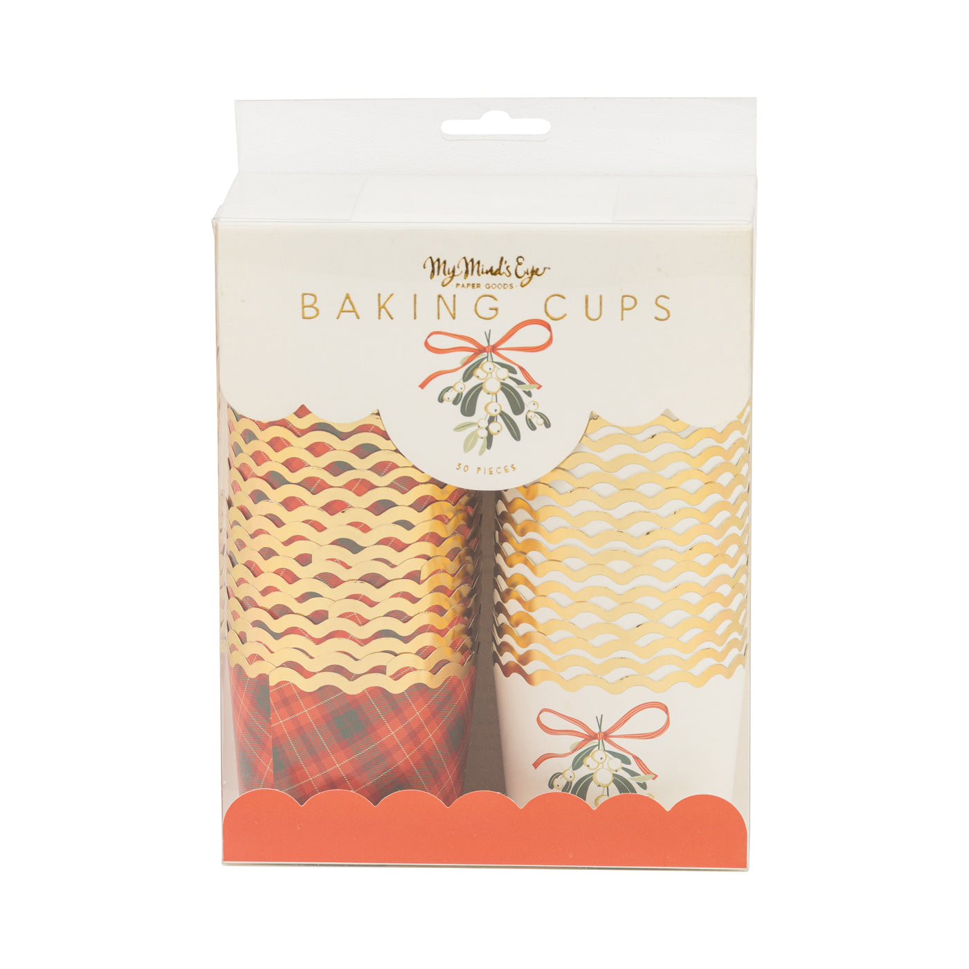 PLCC2227 - Foiled Mistletoe 5 oz Baking Cups