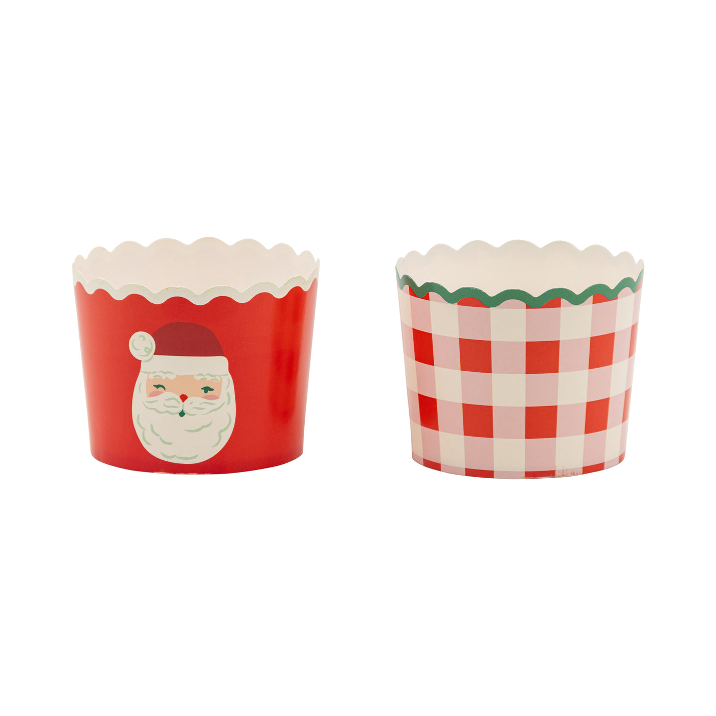 PLCC2249 - Santa Plaid 5 oz Baking Cups