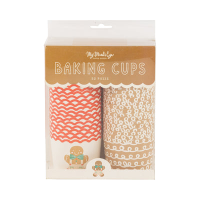 PLCC2261 - Happy Gingerbread Man 5 oz Baking Cups