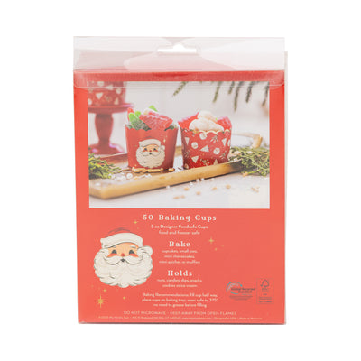 PLCC2262 - Foiled Retro Santa Scatter 5 oz Baking Cups