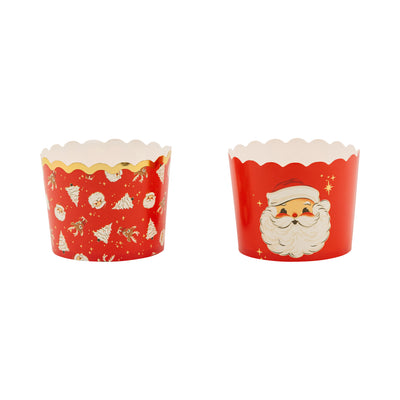 PLCC2262 - Foiled Retro Santa Scatter 5 oz Baking Cups