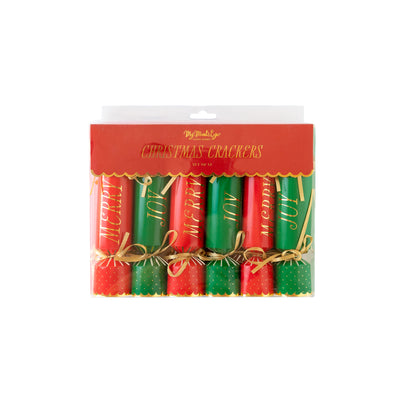 PLCK10 - Red/Green Merry/Joy Cracker Set