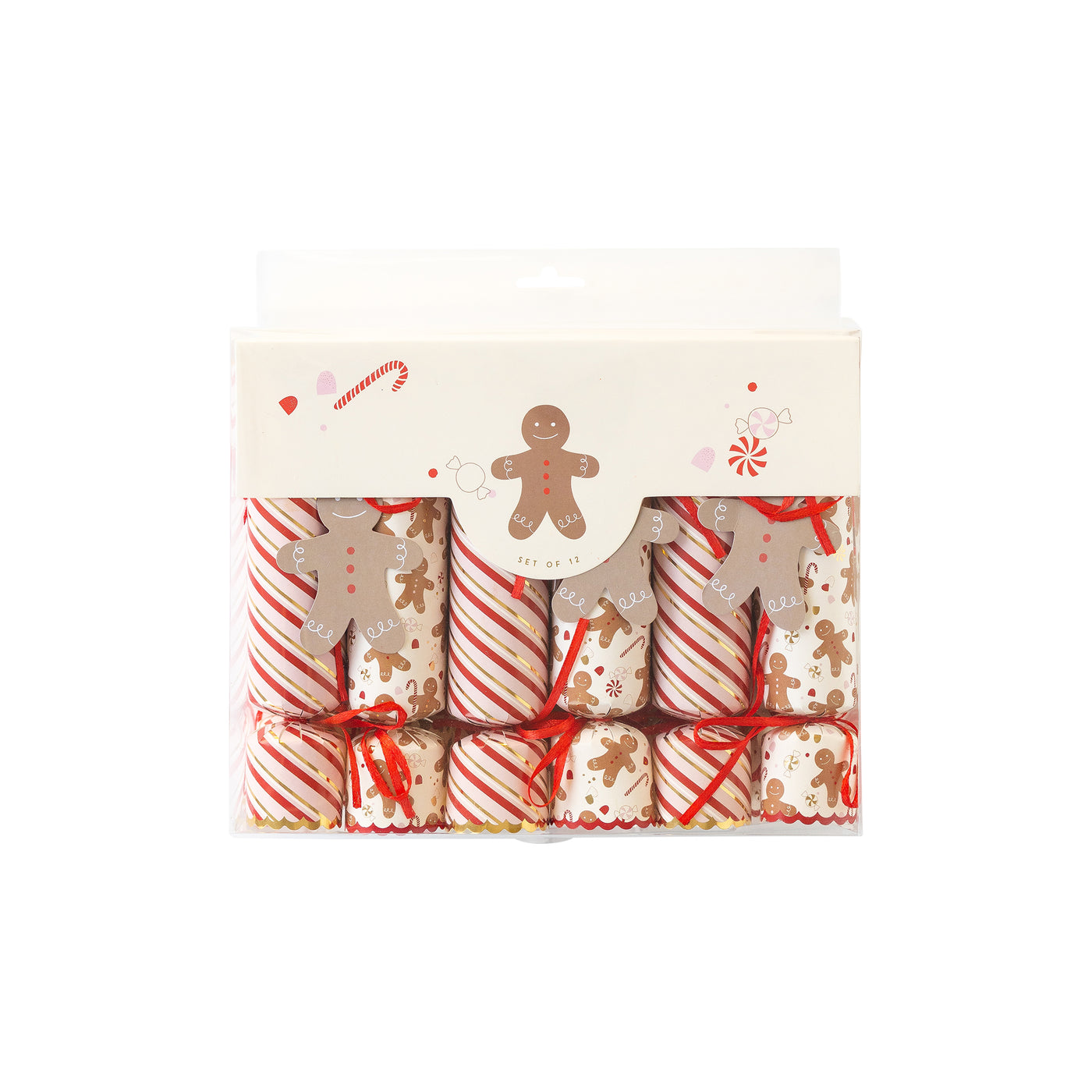 PLCK143 - Gingerbread and Stripes Cracker Set