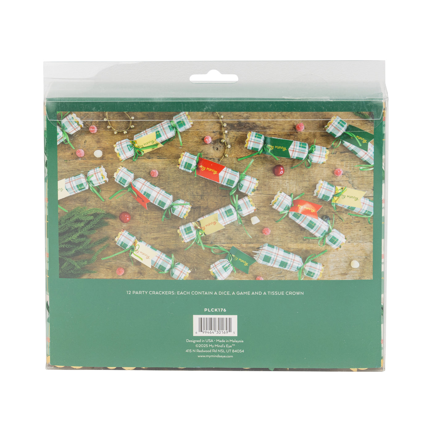 PLCK176 - Christmas Plaid Crackers