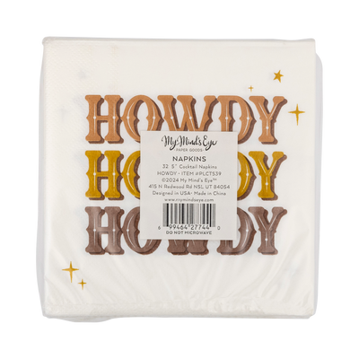 PLCTS39 - Cowboy Howdy Paper Napkin