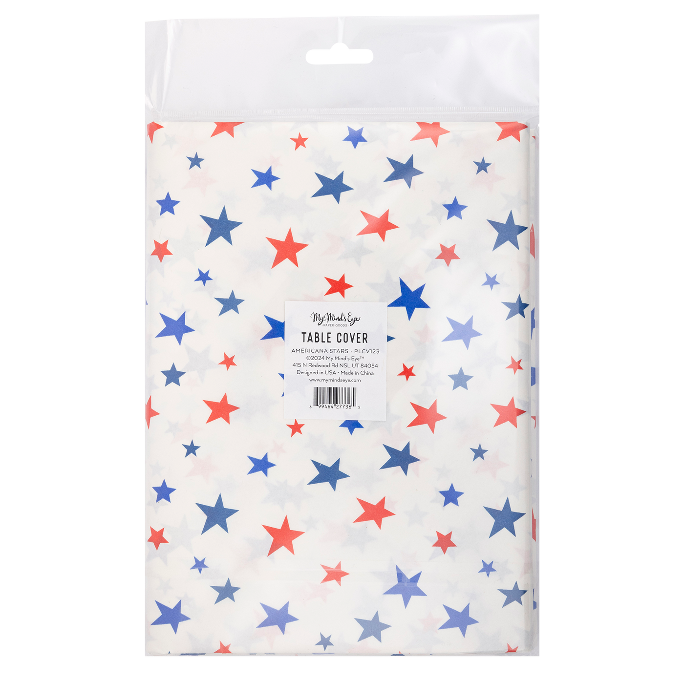 PLCV123 -  Americana Stars Paper Table Cover