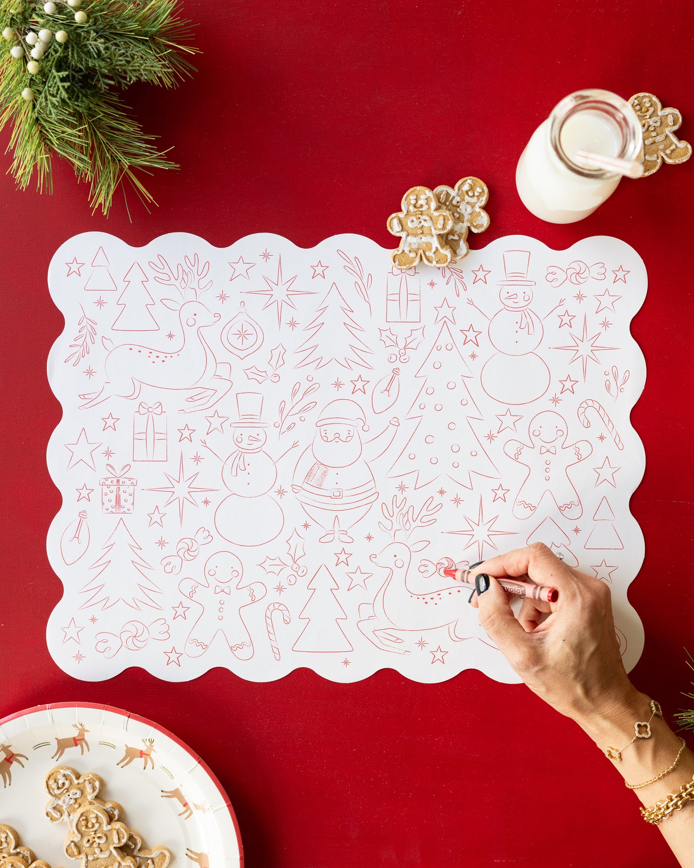 PLCV223 - Christmas Coloring Activity Placemat