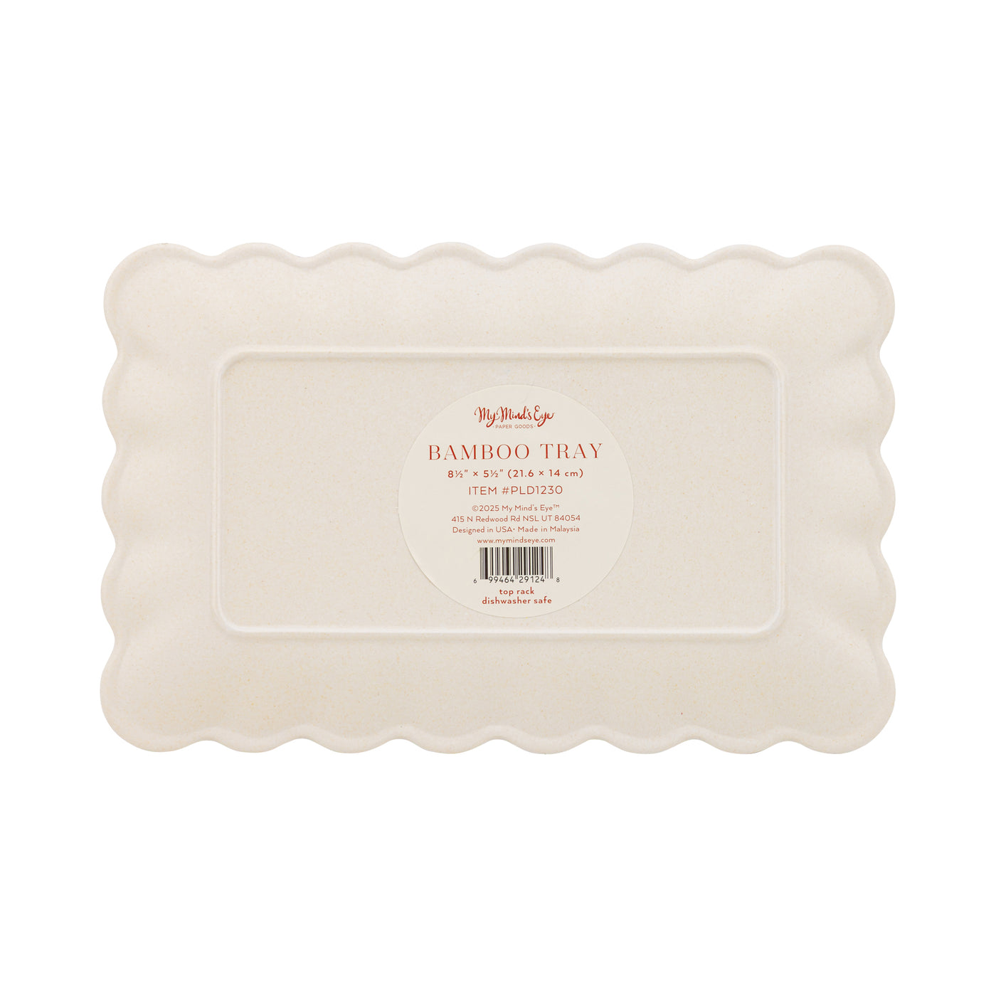 PLD1230 - Plaid Bamboo Tray
