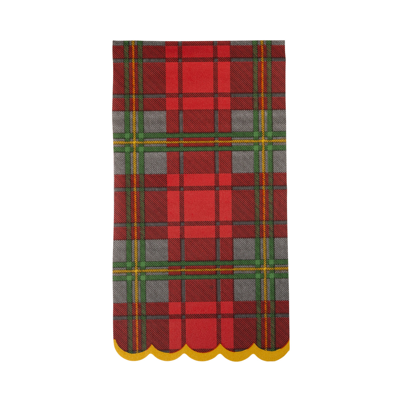 PLD1238 - Red Christmas Plaid Dinner Napkin