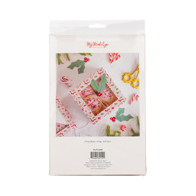 PLFC498 - Pink Candy Cane and Holly Cookie Boxes