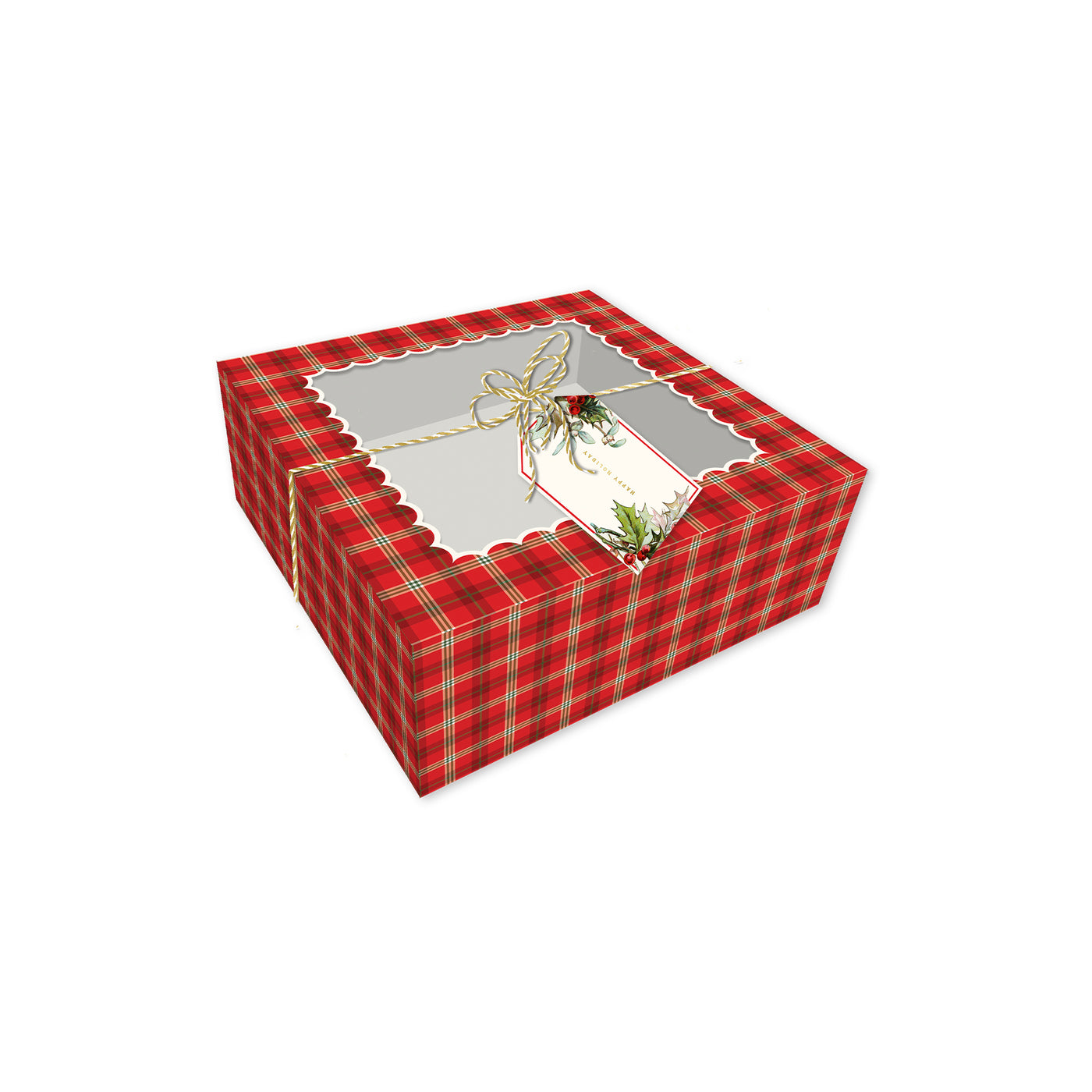PLFC501 - Red Plaid Cookie Boxes