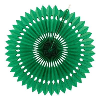 PLFN05 - Green and White Party Fan Set