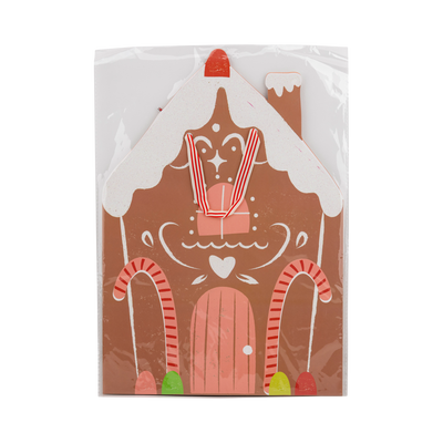 PLGB440 - Shaped Gingerbread House Medium Gift Bag