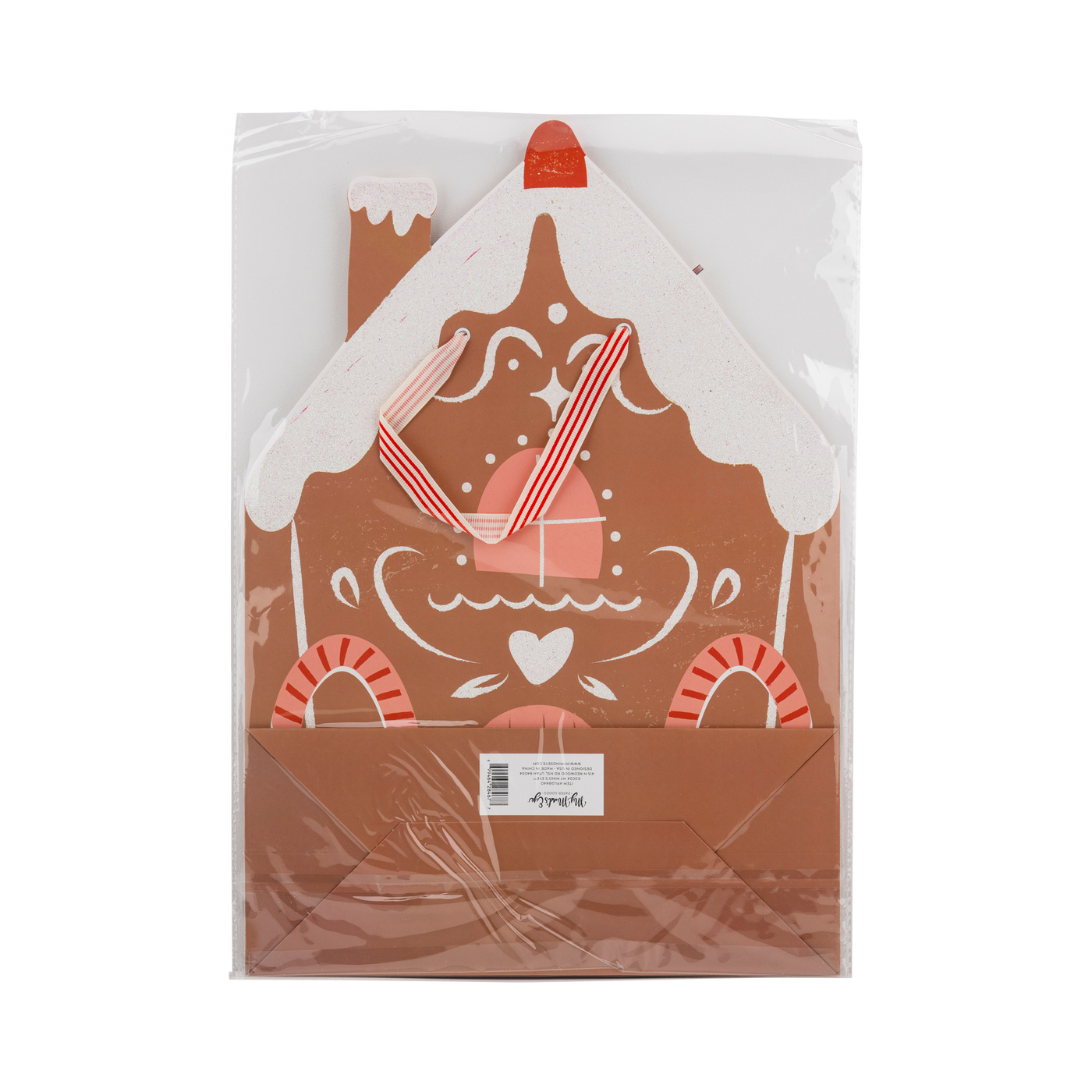 PLGB440 - Shaped Gingerbread House Medium Gift Bag