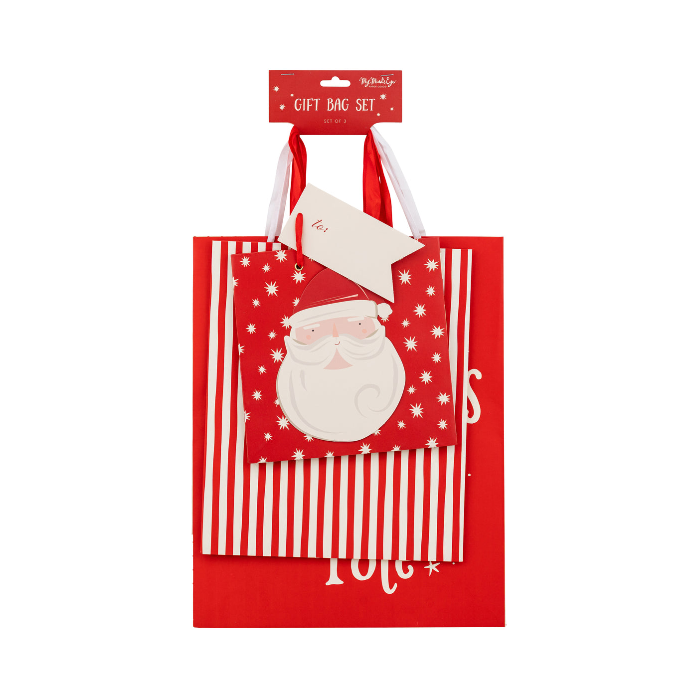 PLGBS234 - North Pole Christmas Gift Bag Set
