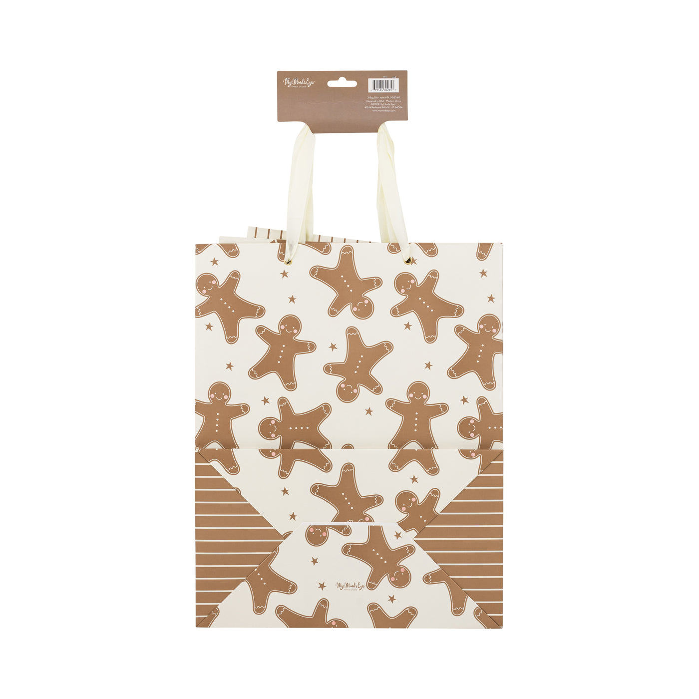 PLGBS240 - Gingerbread Christmas Gift Bag Set