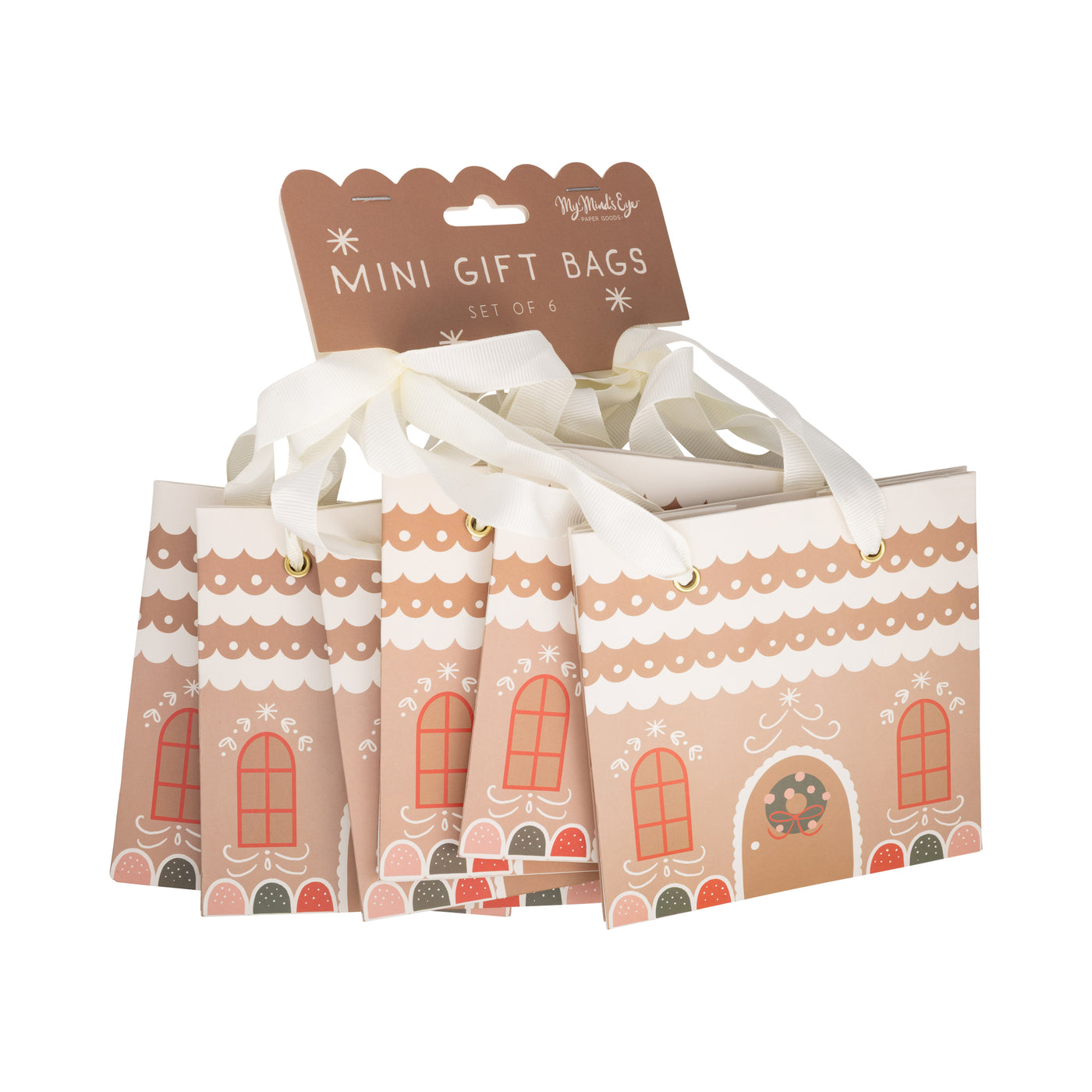 PLGBS280 - Gingerbread House Gift Bag Set