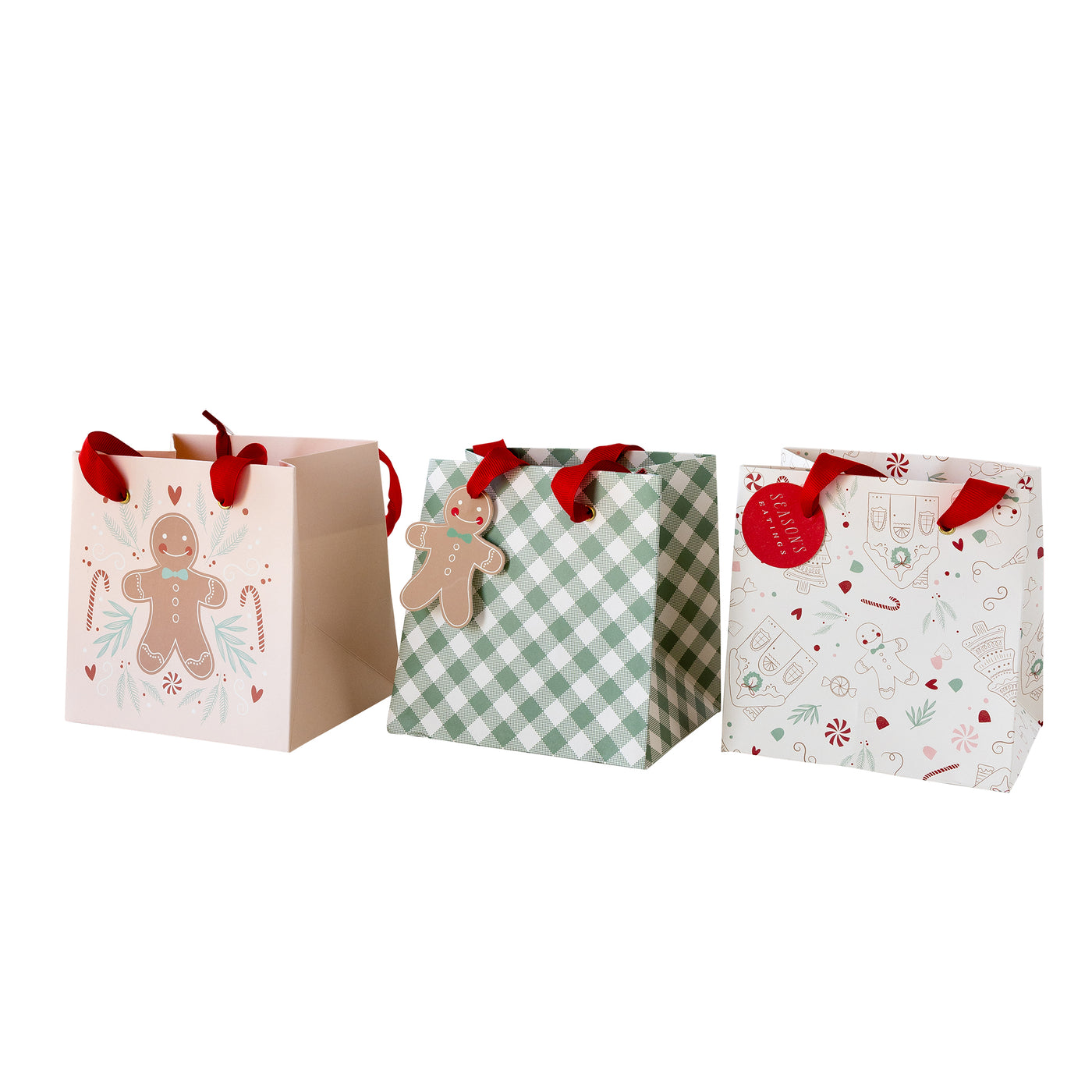 PLGBS62A - Ginger and Cane Mini Gift Bag Set of 6