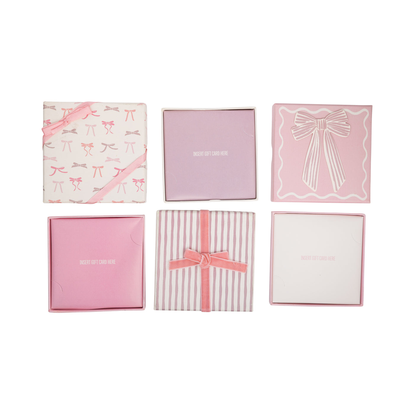 PLGC116 - Pink Bows Gift Card Boxes