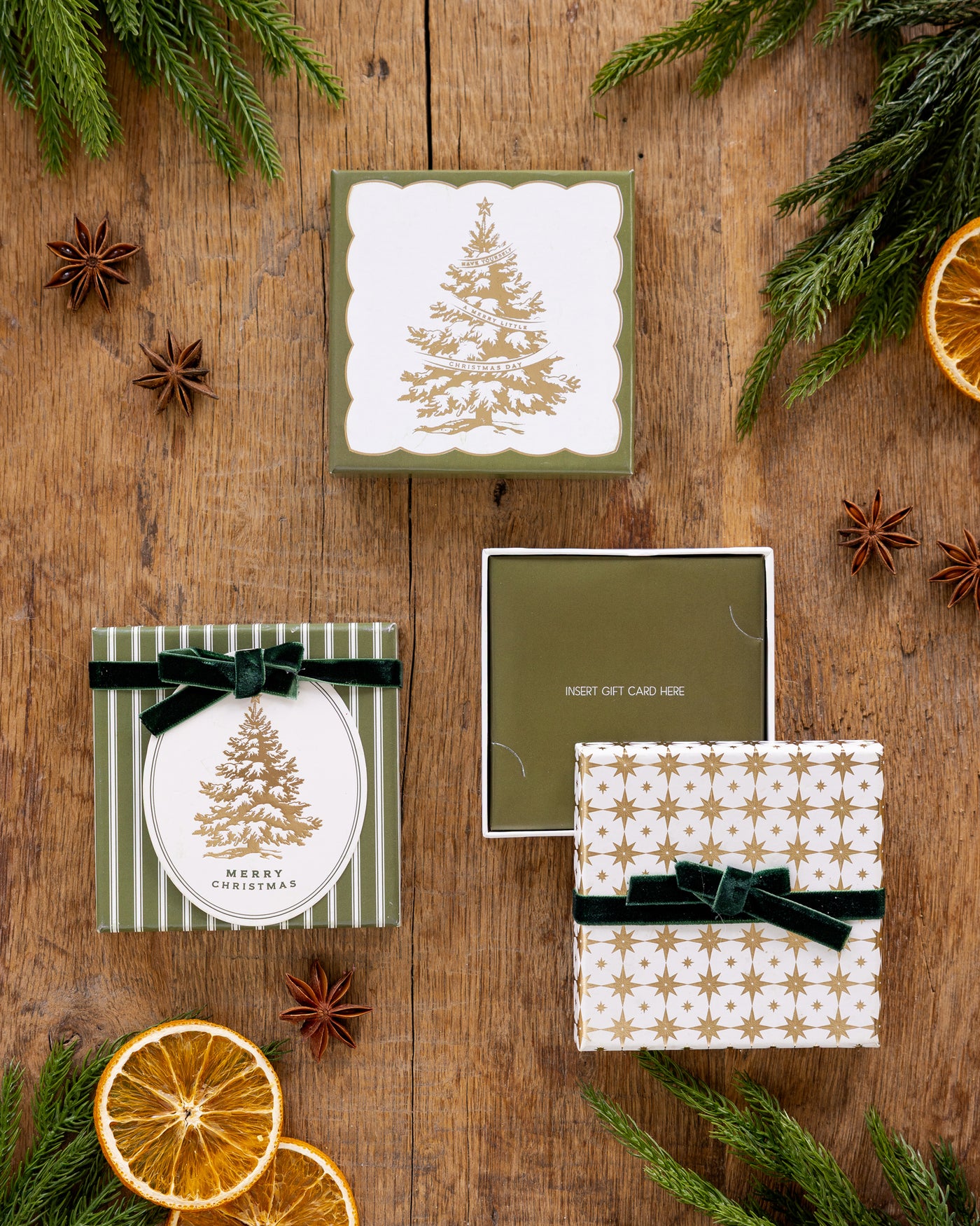 PLGC118 - Gold Trees Gift Card Boxes