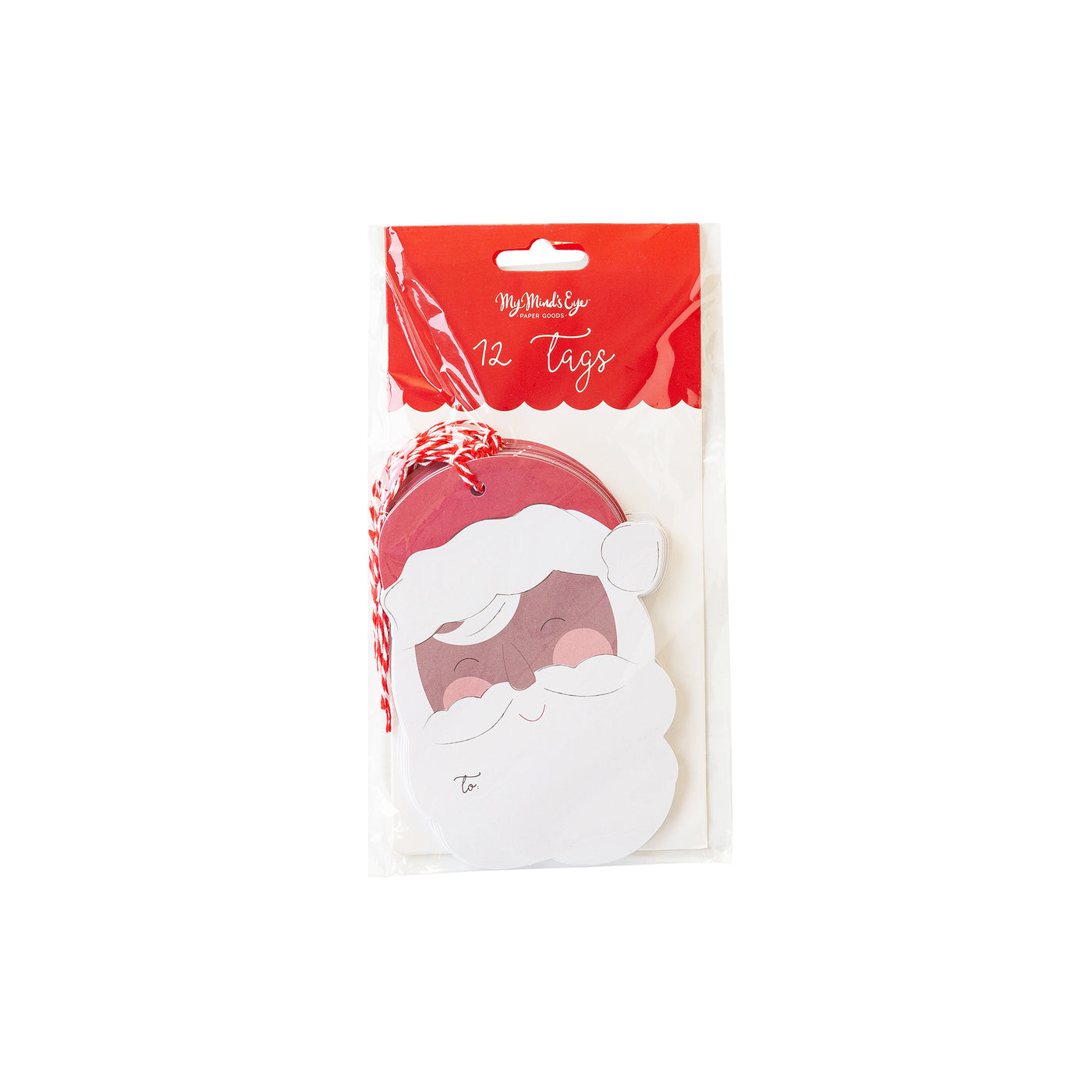 PLGT129 - Santa Face 2 Over-sized Tags