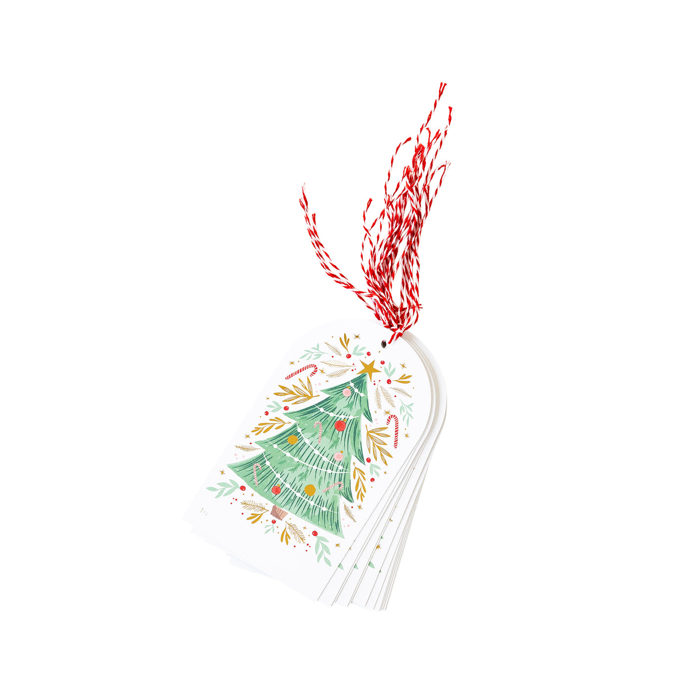 PLGT134 - Golden Christmas Tree Over-sized Tags