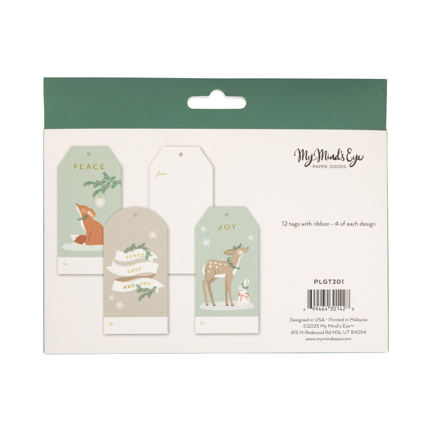 PLGT201 - Woodland Christmas Tag Set