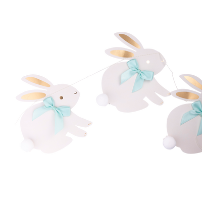 PLHB117 - Bunnies with Ribbon Bows Banner