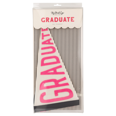 PLHB145 - Pink Graduate Felt Pennant Banner