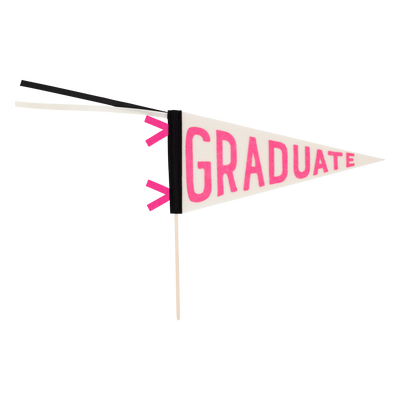 PLHB145 - Pink Graduate Felt Pennant Banner