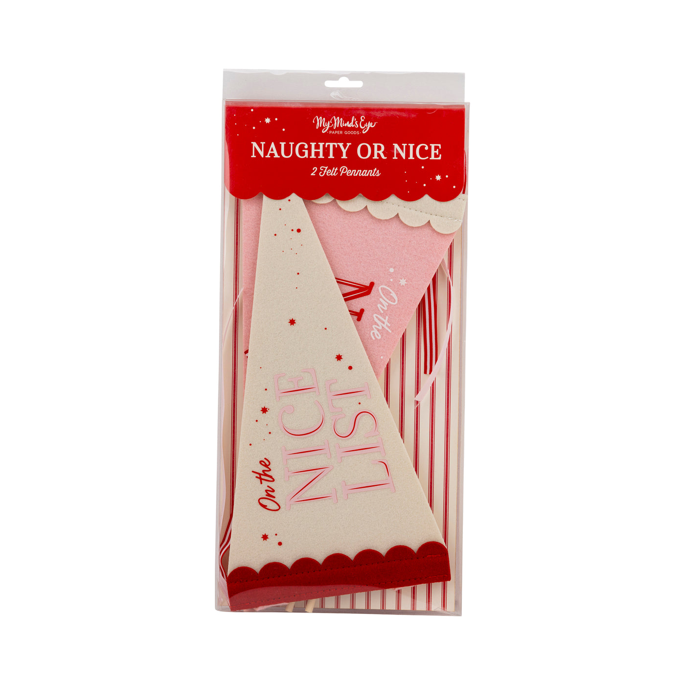 PLHB169 - Naughty Nice Felt Pennant Banners