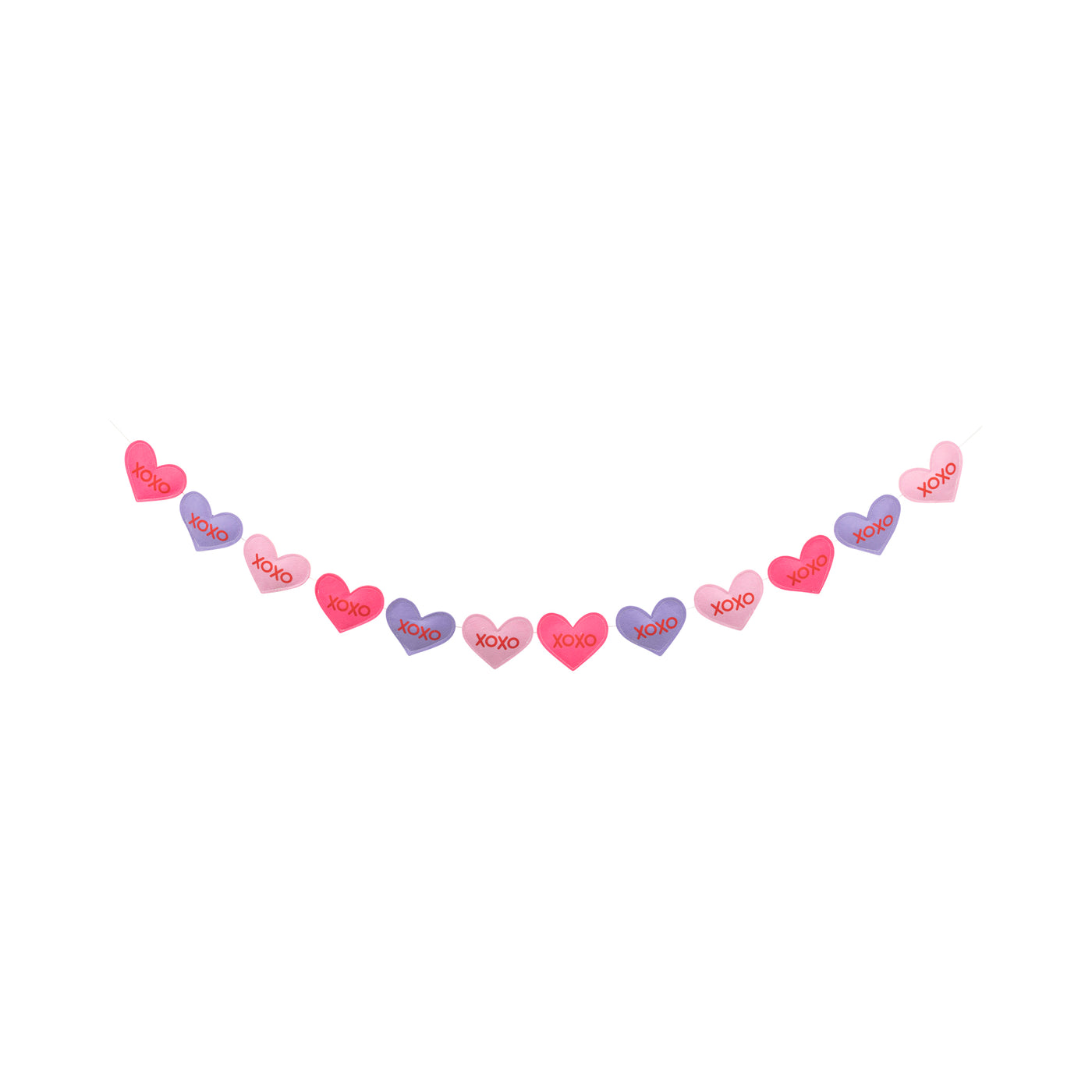 PLHB192 - Puffy Felt Conversation Hearts Banner