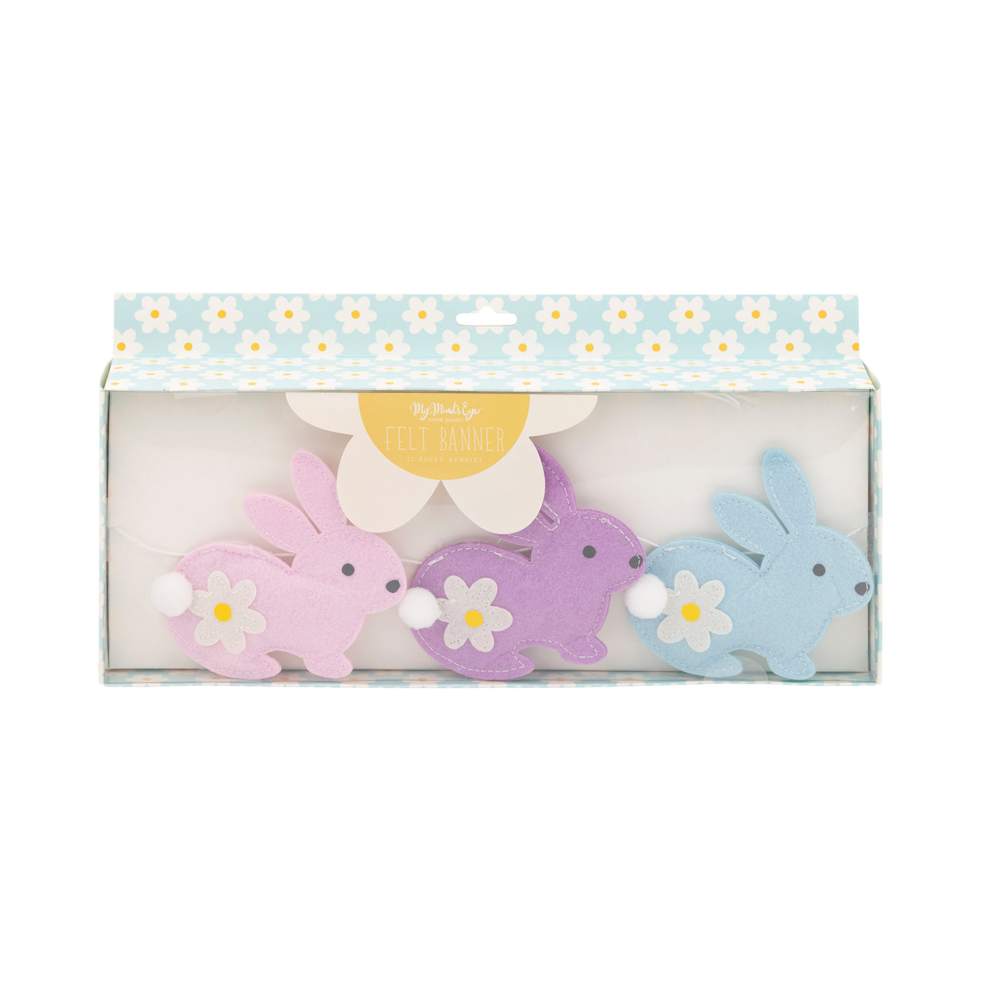 PLHB196 - Puffy Felt Bunny Banner