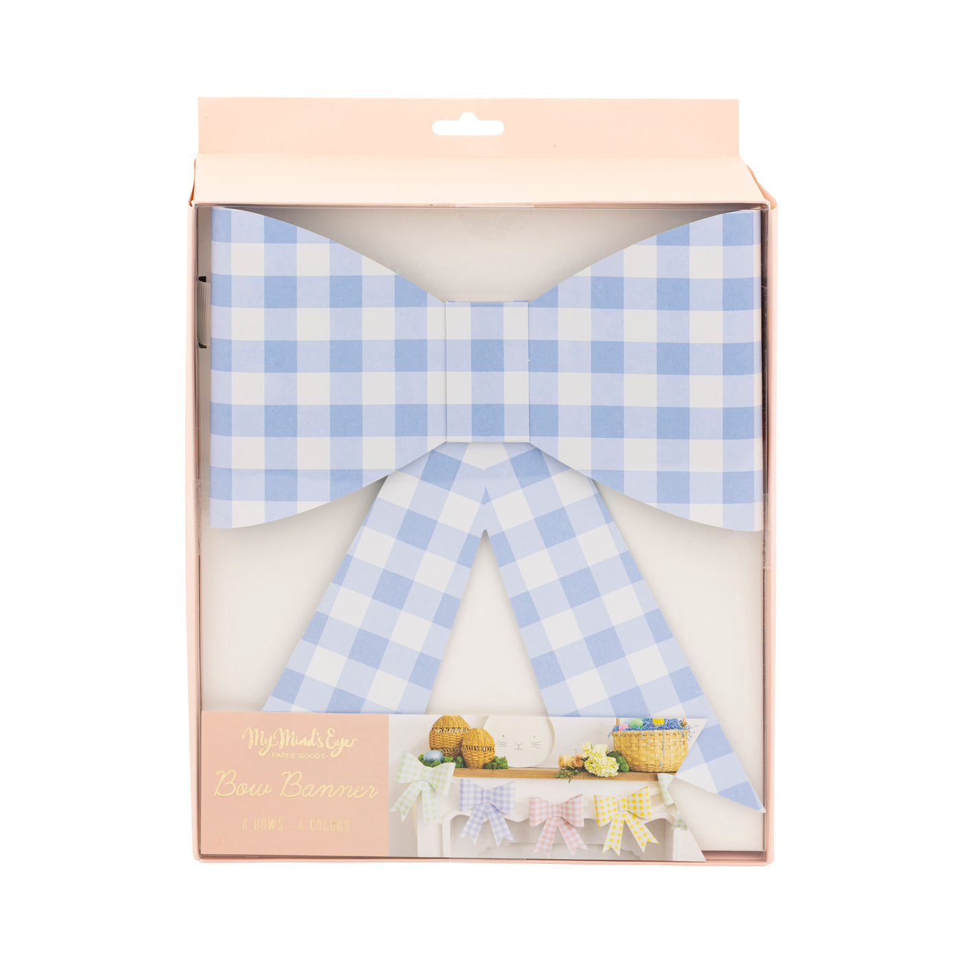 PLHB199 - Gingham Bow Banner