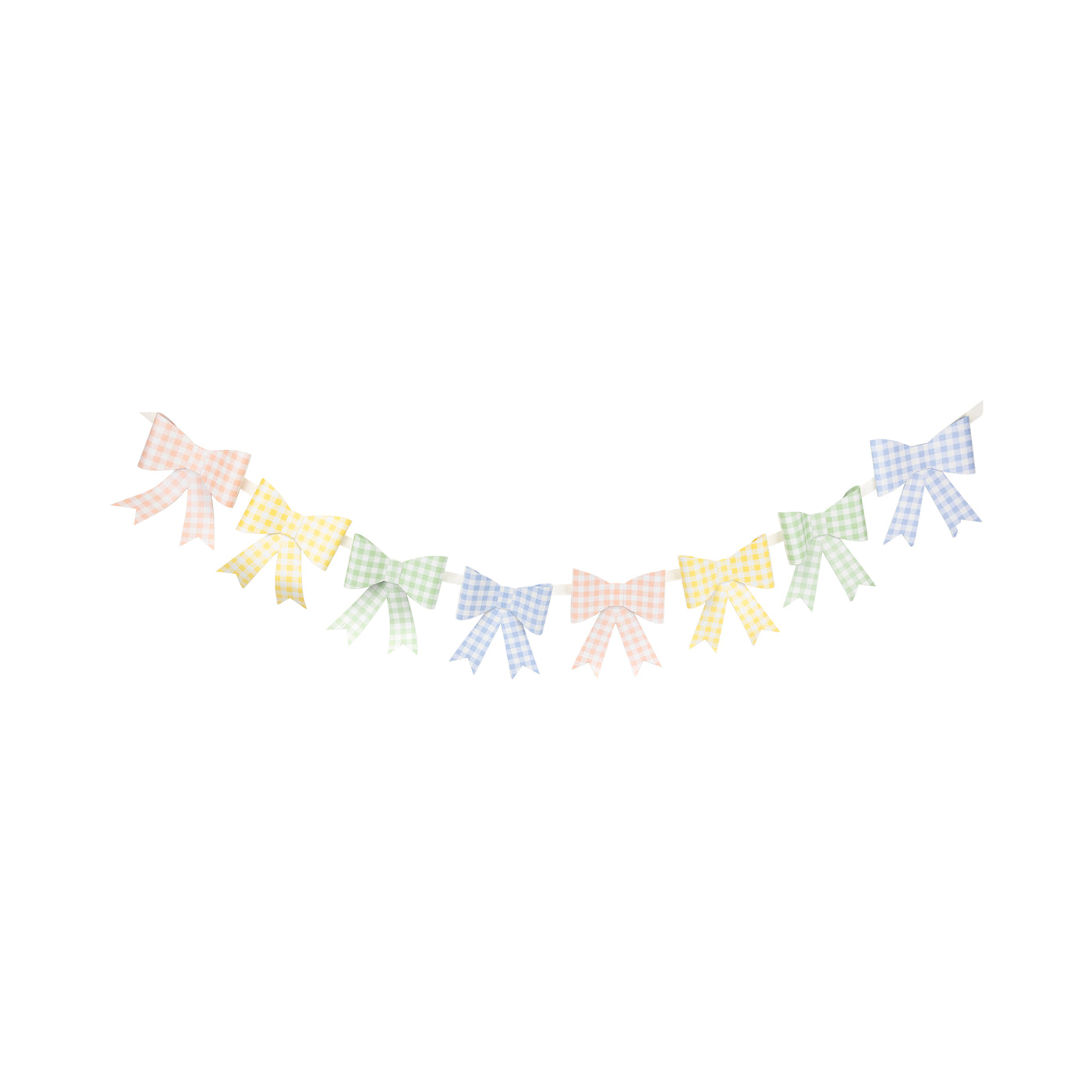 PLHB199 - Gingham Bow Banner