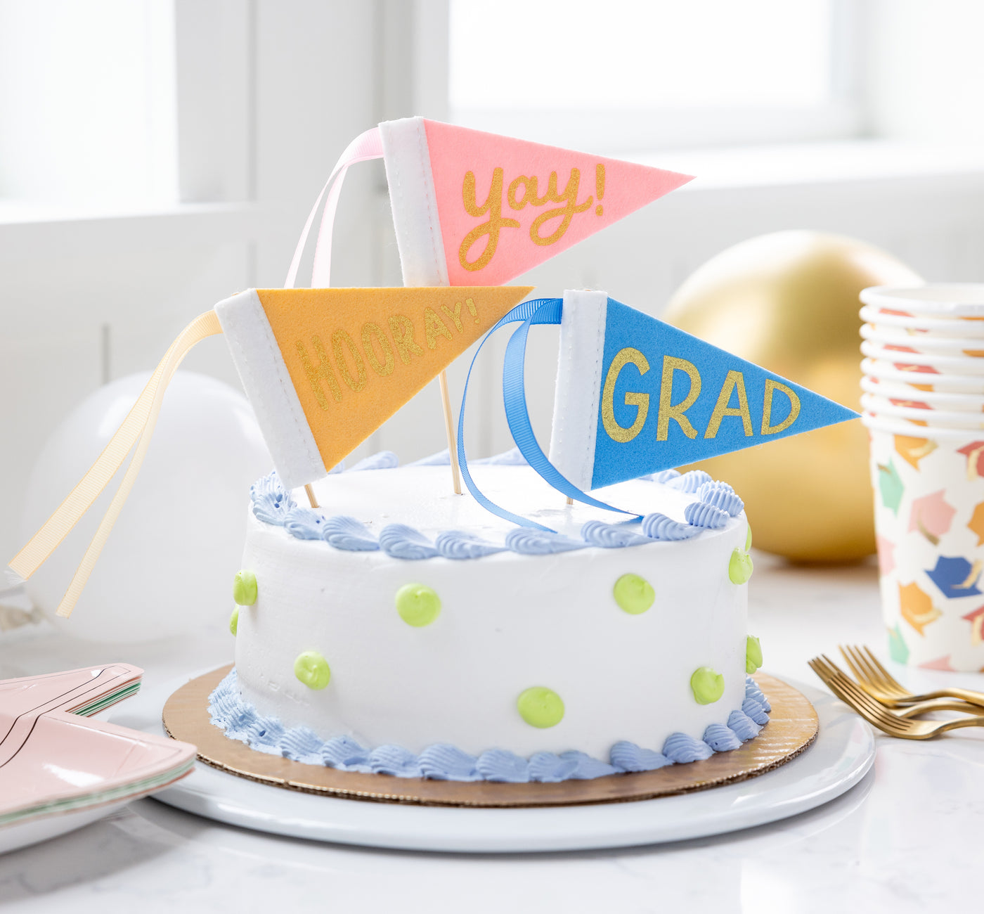 PLHB234 - Graduation Felt Pennant Banner Set