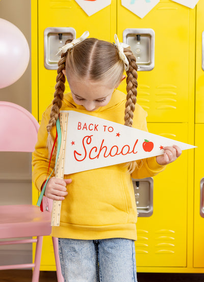 PLHB266 - Back to School Ruler Felt Pennant Banner