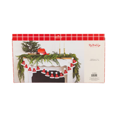 PLHB356 - Puffy Felt Santa Hat Banner