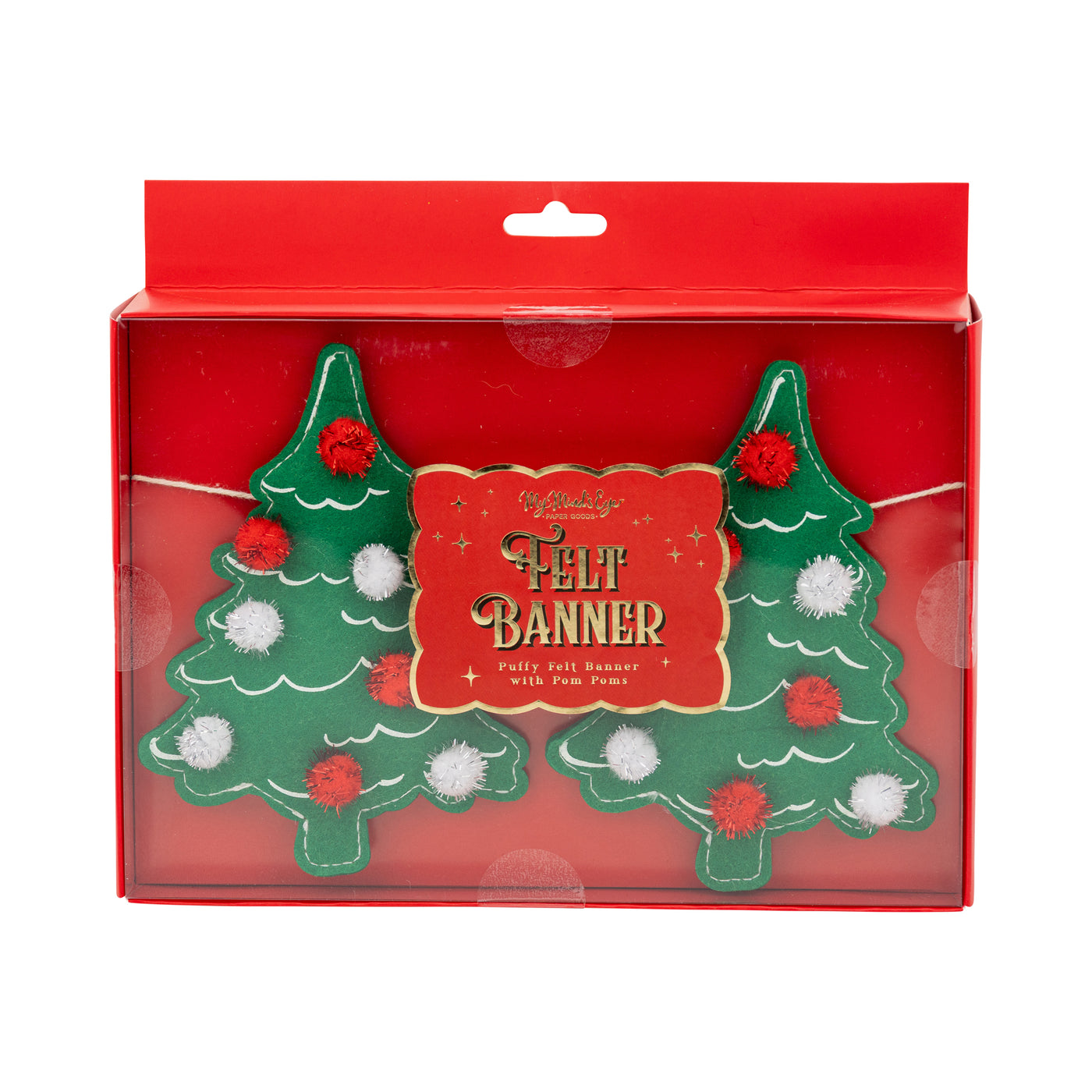 PLHB362 - Puffy Felt Christmas Tree Banner