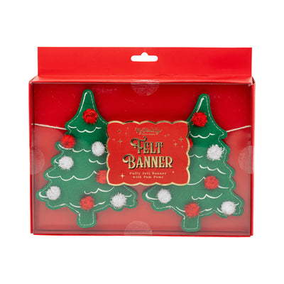 PLHB362 - Puffy Felt Christmas Tree Banner
