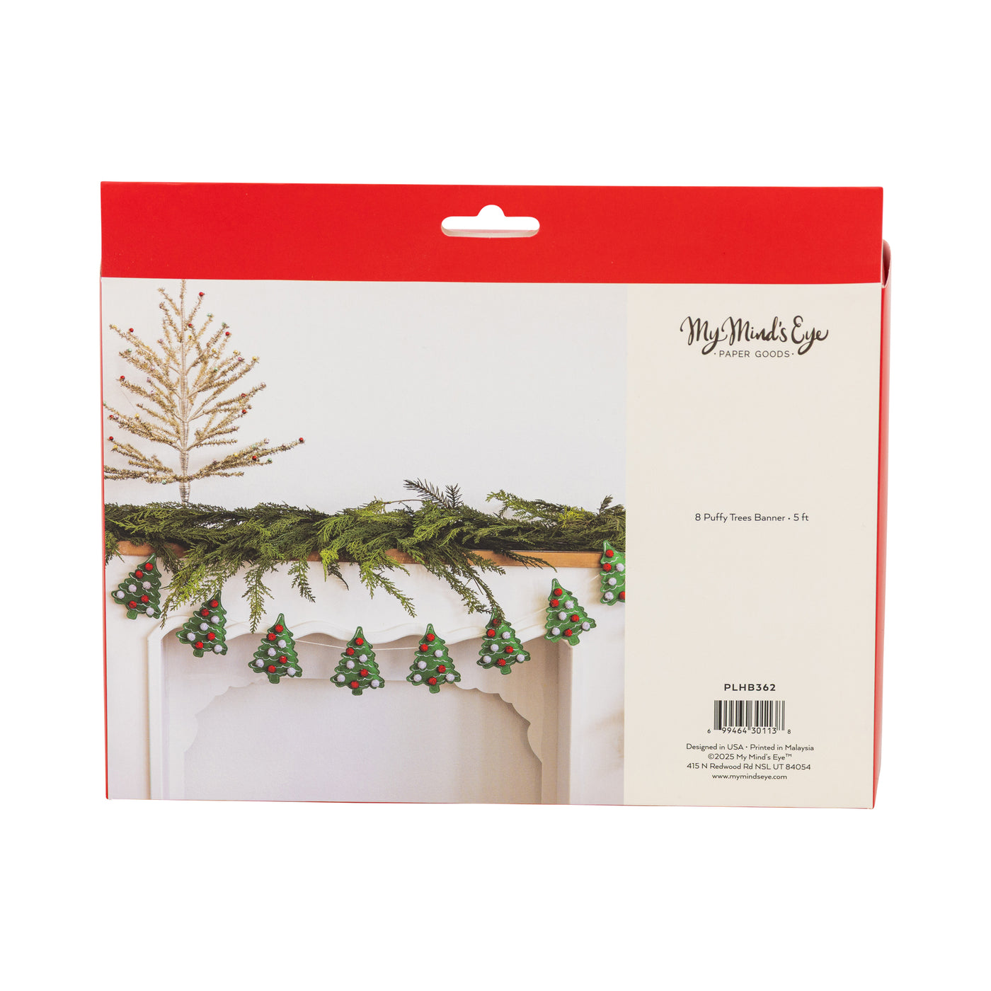 PLHB362 - Puffy Felt Christmas Tree Banner