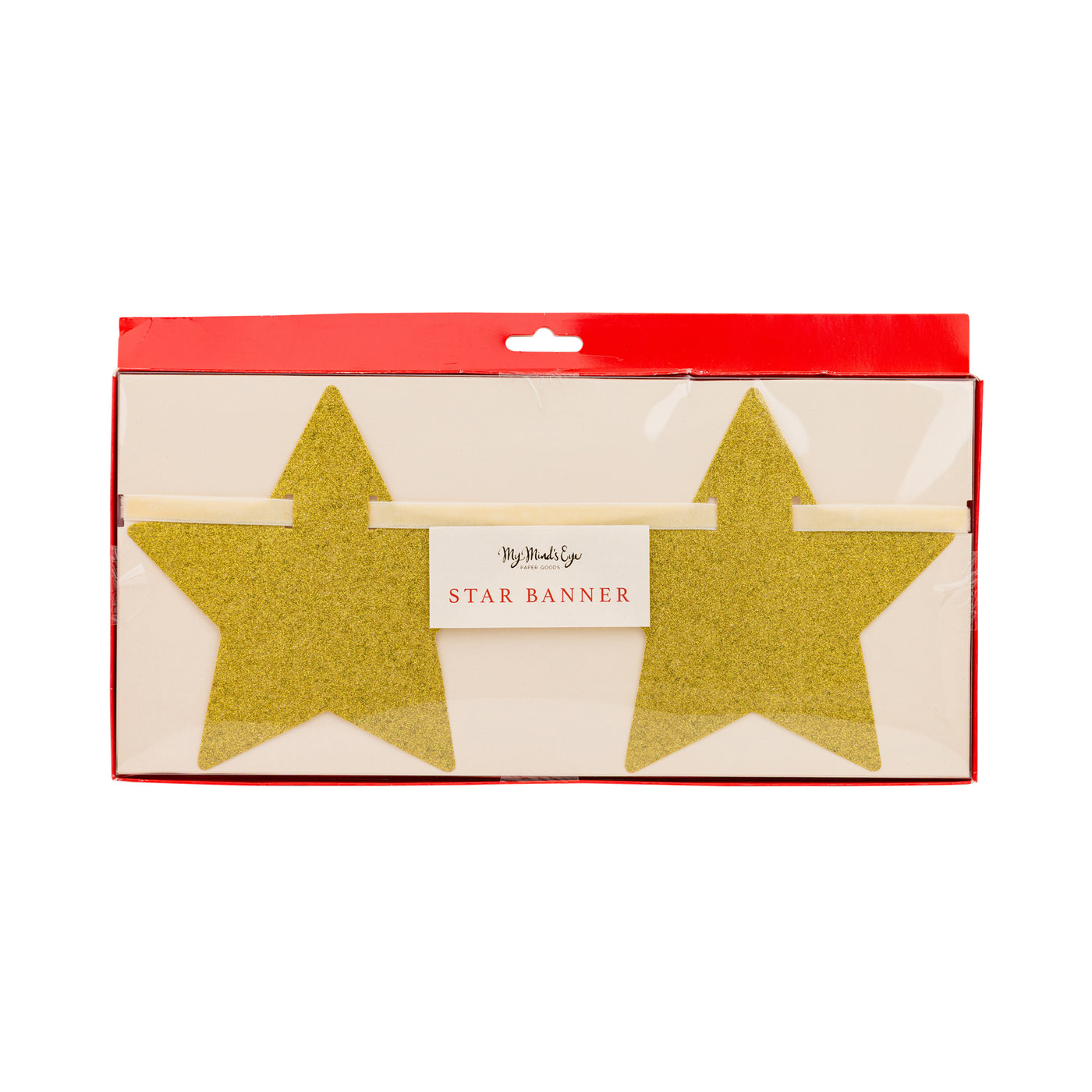 PLHB374 - Chunky Gold Glitter Star Banner