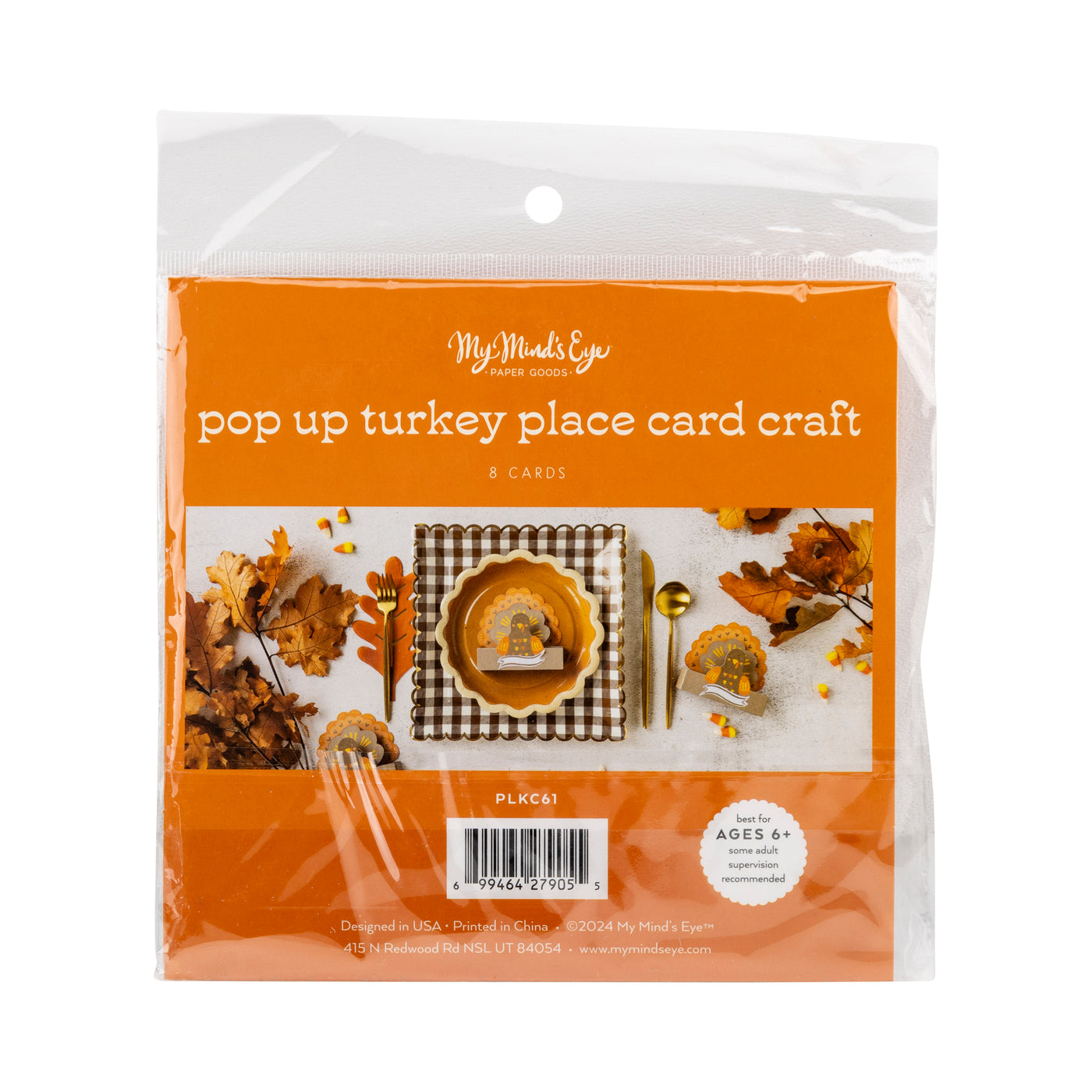 PLKC61 - Pop Up Turkey Placecard Craft