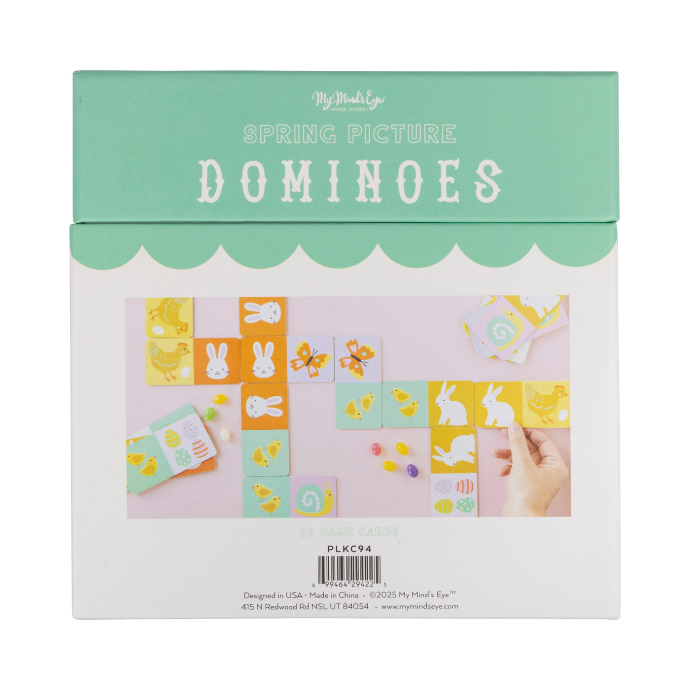 PLKC94 - Spring Picture Domino Game Chipboard