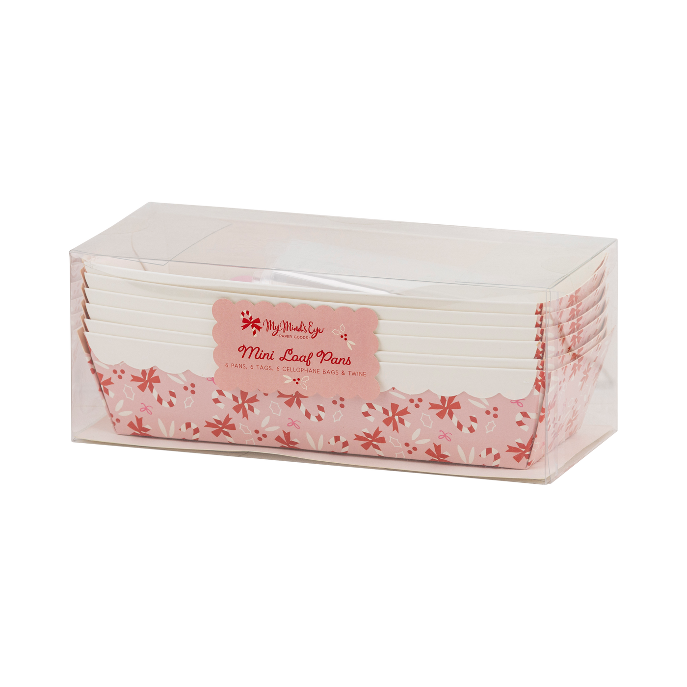 PLLP102 - Candy Cane Bows Loaf Pan Set