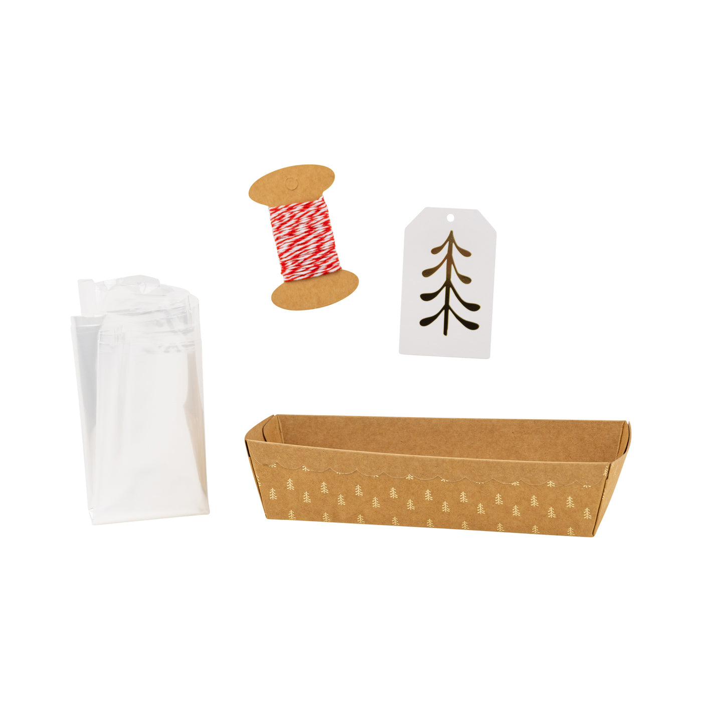 PLLP133 - Foil Kraft Trees Loaf Pan