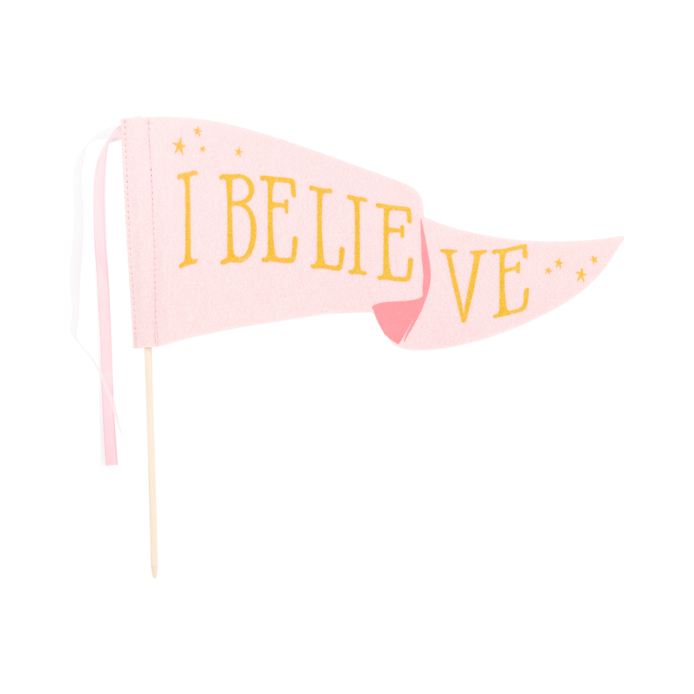 PLMAG05 - Pink Unicorn I Believe Chipboard Pennant Banner